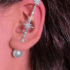 stars bar earring.