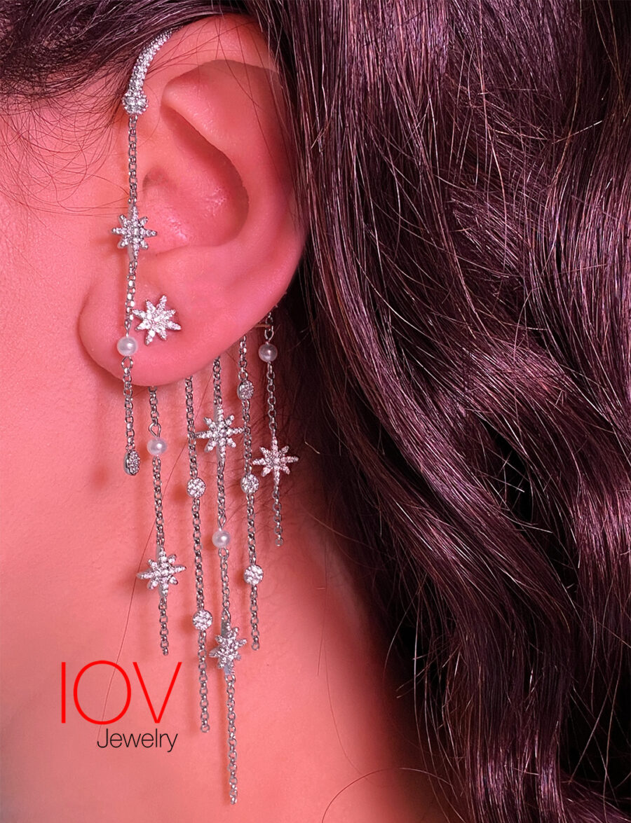 dangling stars earring. - Image 2