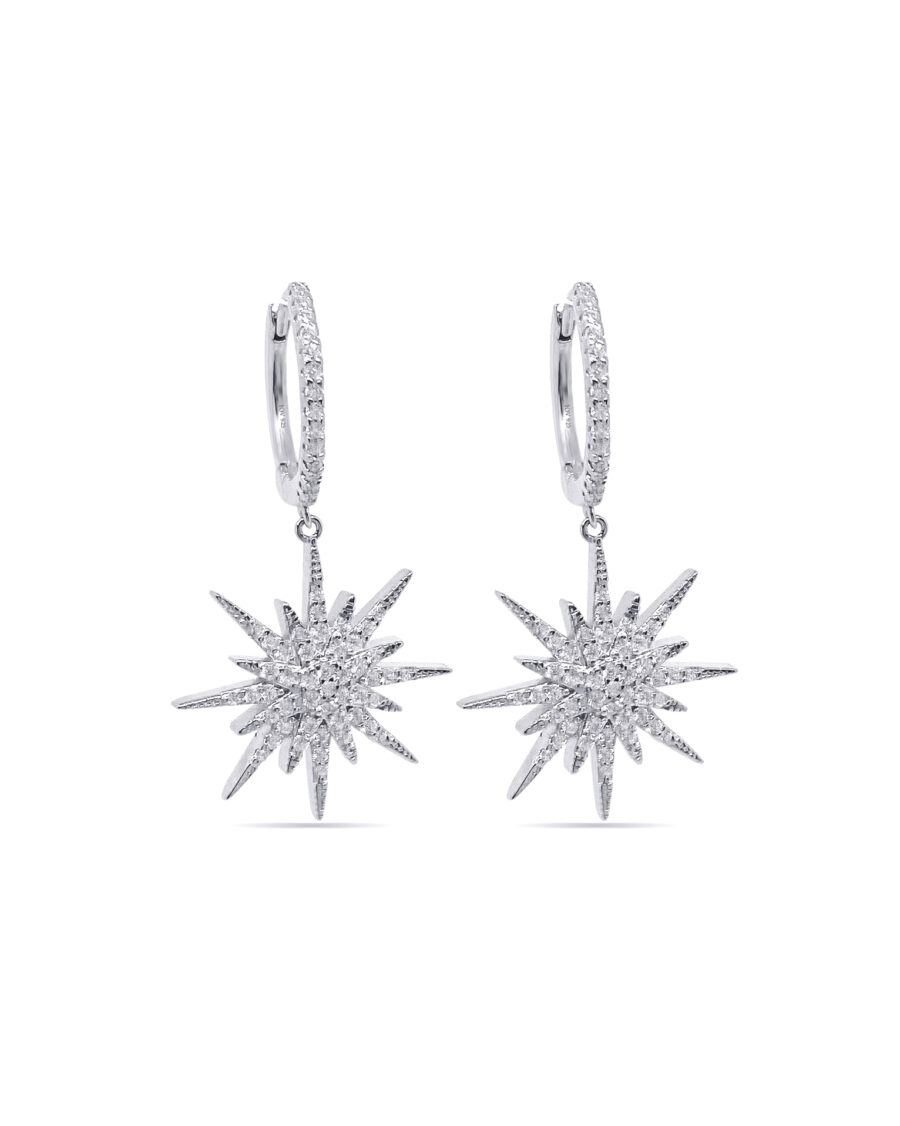 Dangling star earrings. - Image 2