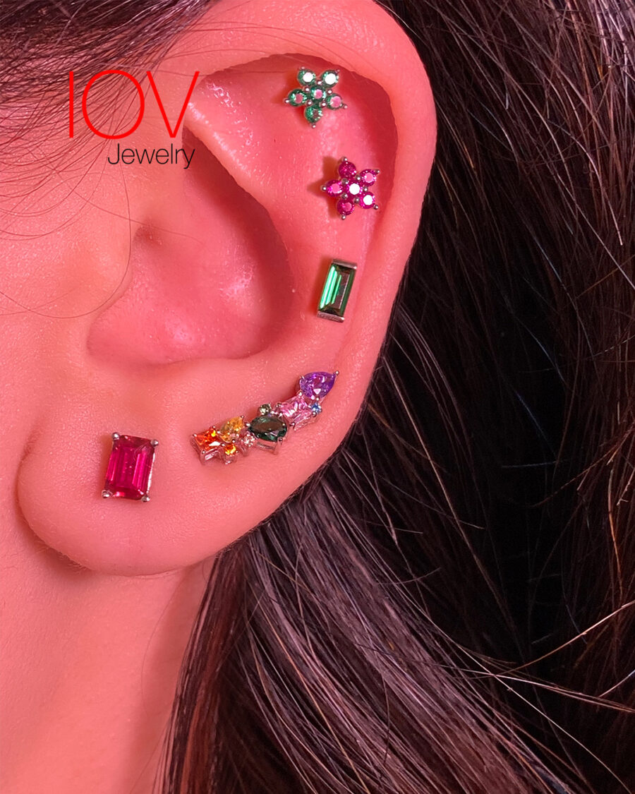 multicolored earrings. - Image 2