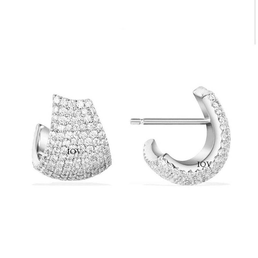 huggie wide earrings.