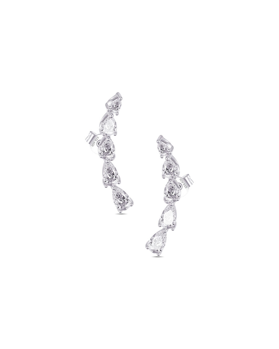 climber pear shape stones earrings.