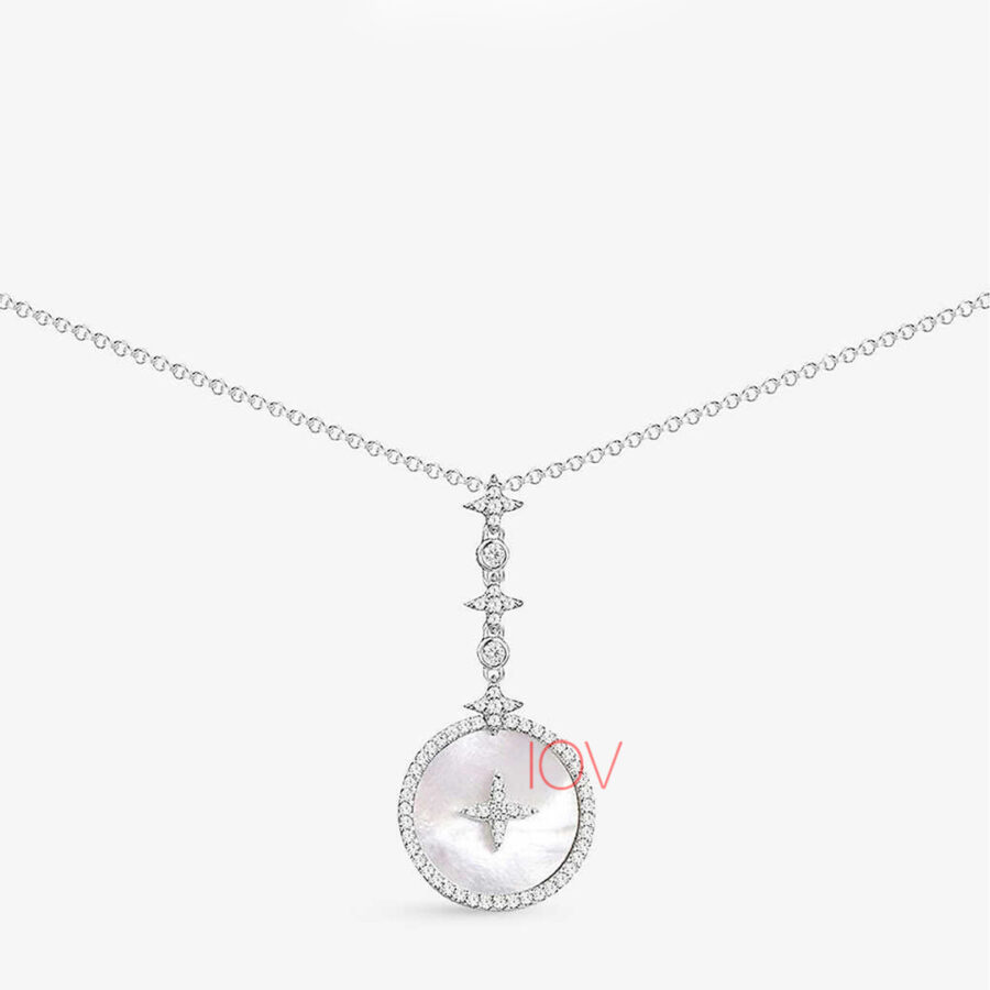 mother of peal star necklace.