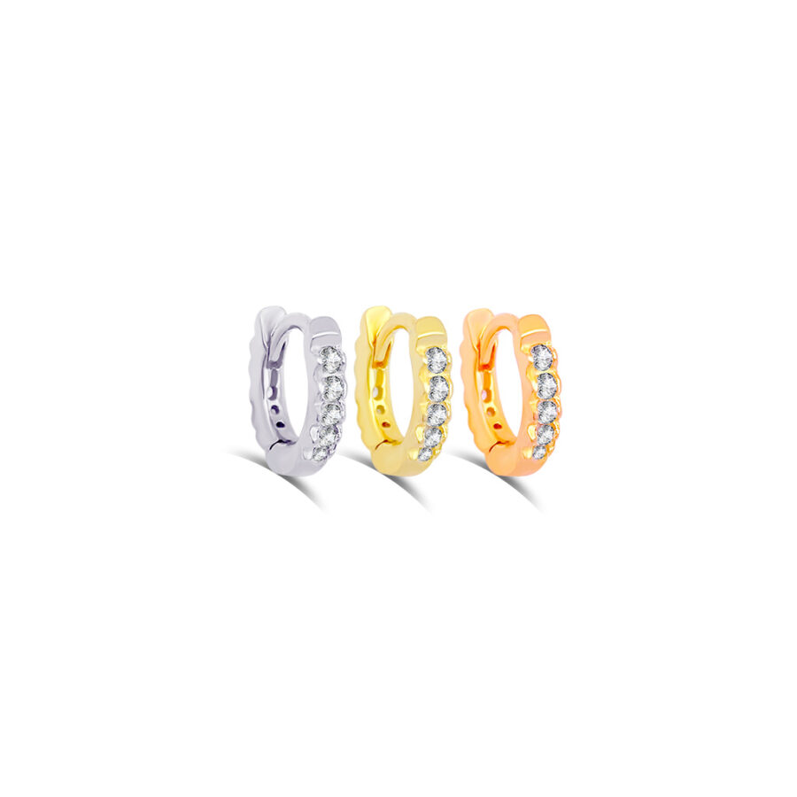 6 mm hoops earring.