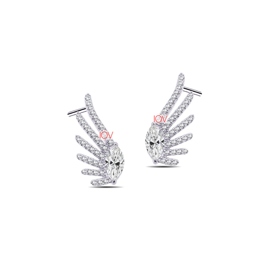 wings stud earrings. - Image 2