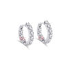 diamond style hoops earrings.