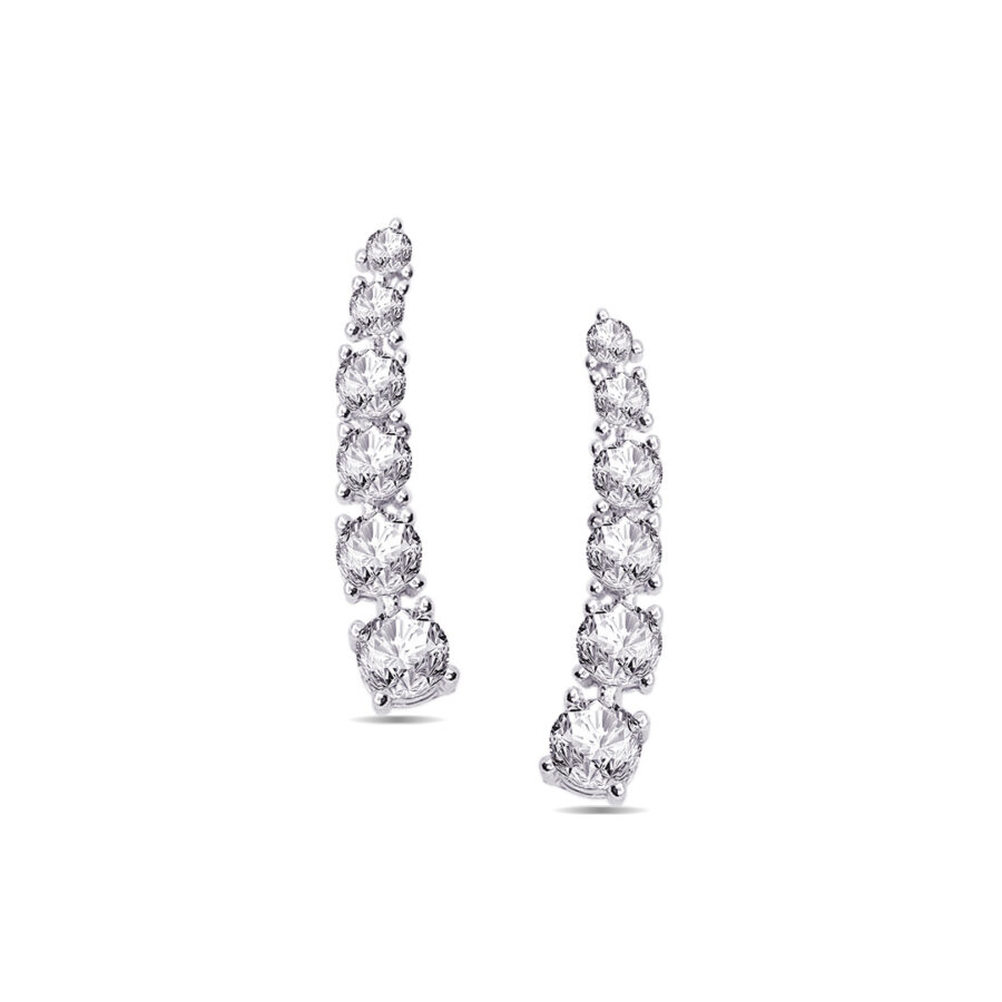 diamond style climber earrings.