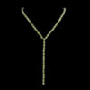 yellow diamond color pear shape stone necklace.