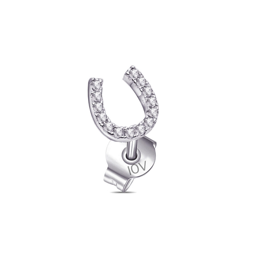 horse-shoe shaped stud earring.
