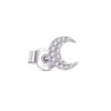 crescent shape stud earring.