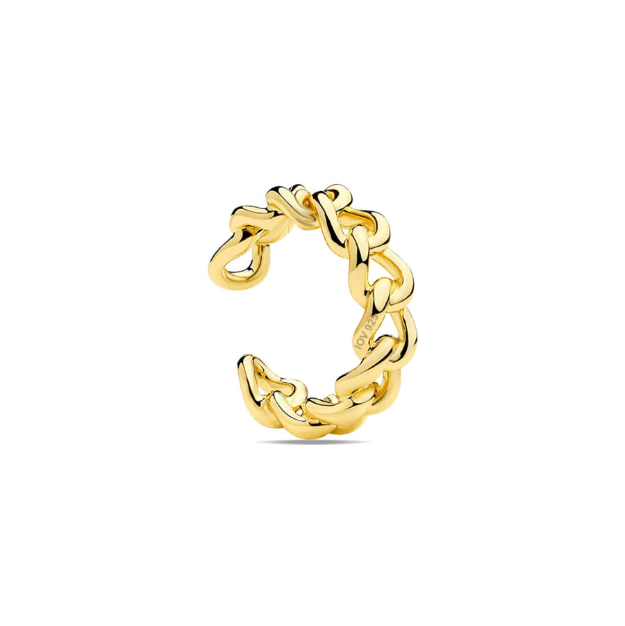 curb chain plain earcuff.