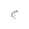 round stones diamond style earcuff.