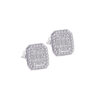 rectangular baguette stones stud Earrings.