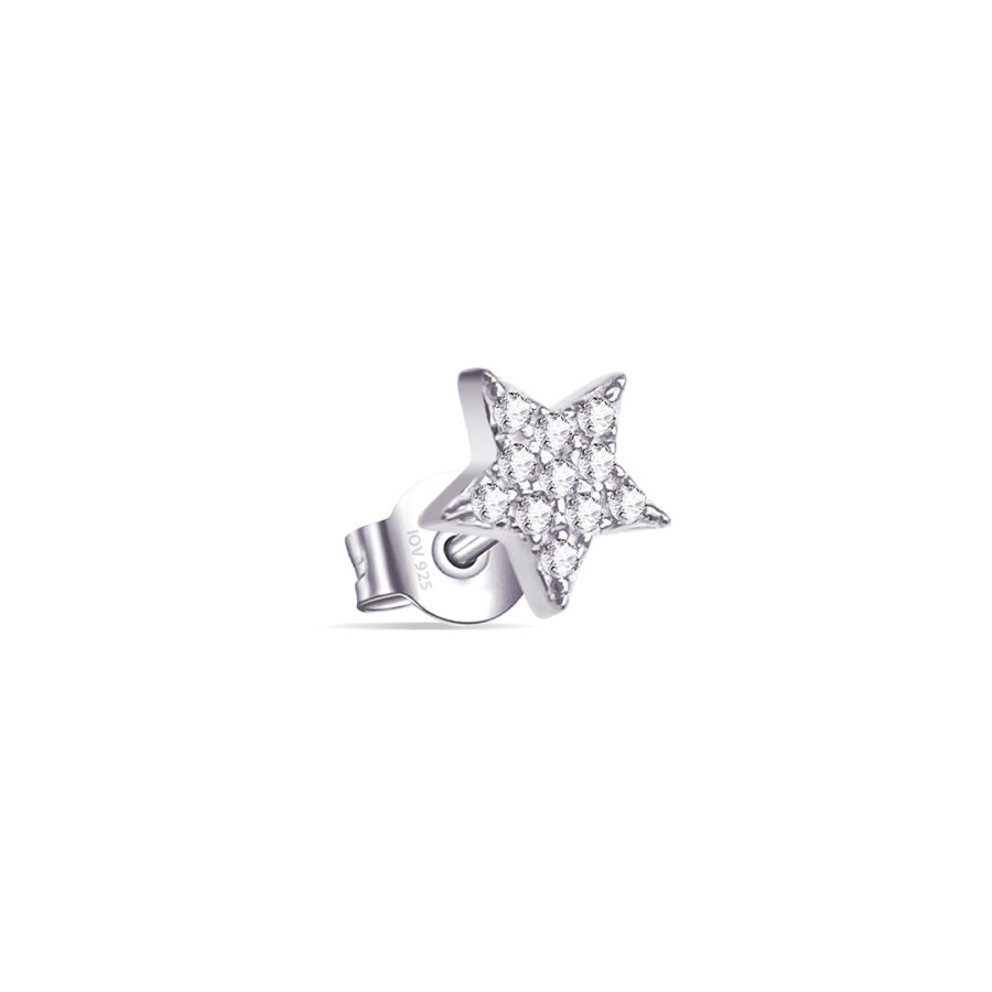 star shape stud earring. - Image 2