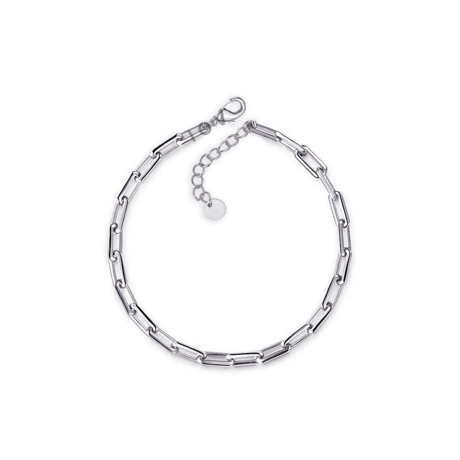 rectangular wide link bracelet.