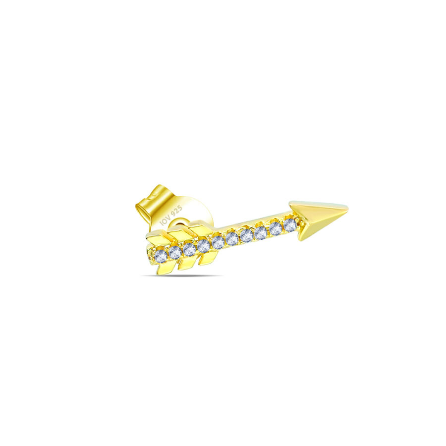 arrow shape stud earring.