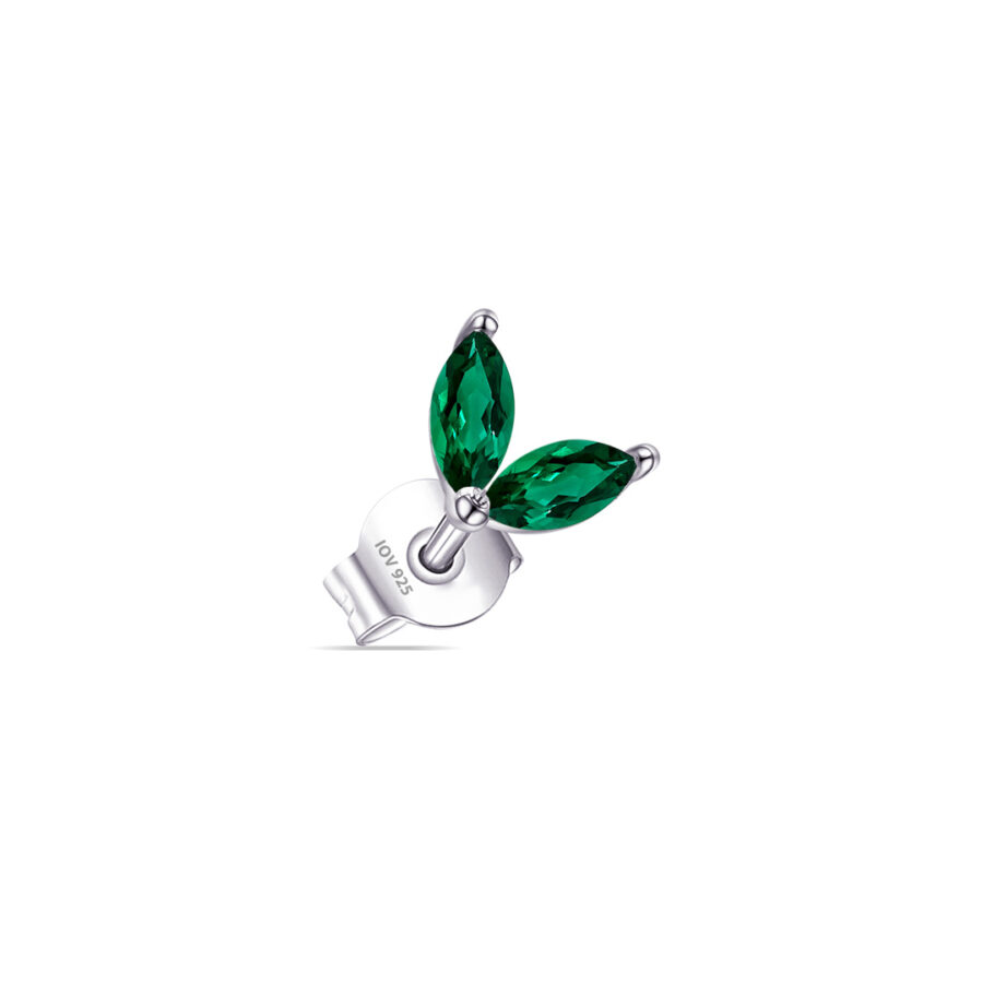 two marquise stones stud earring