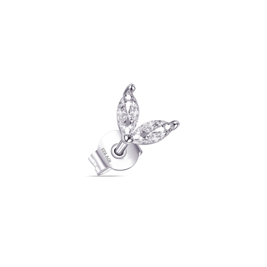 two marquise stones stud earring - Image 2