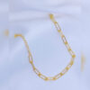wide rectangular link bracelet.