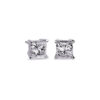 4 mm princess cut stud earring.