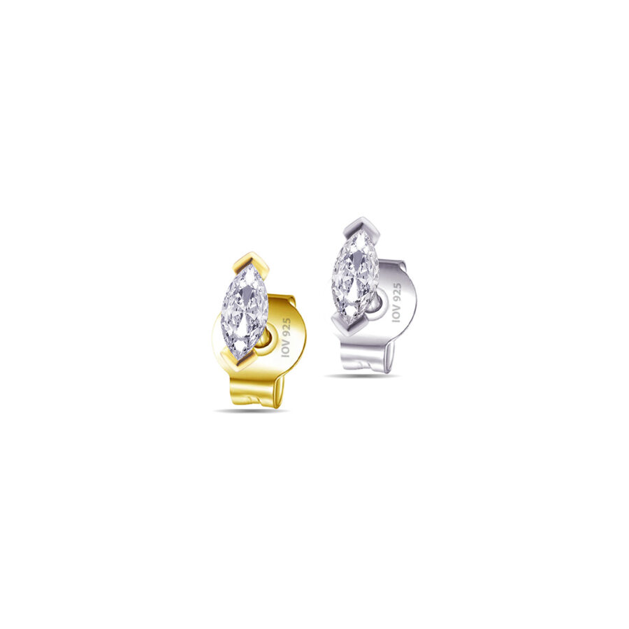 5mm marquise stud earring.