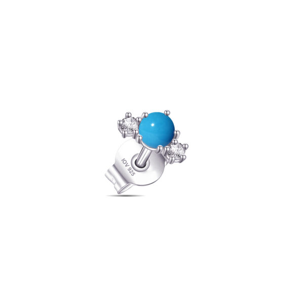 turquoise stud earring.