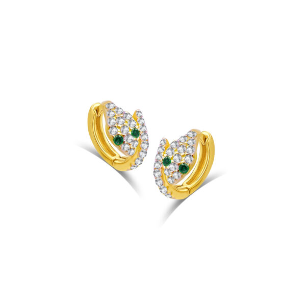 snake shape hoop earrings.