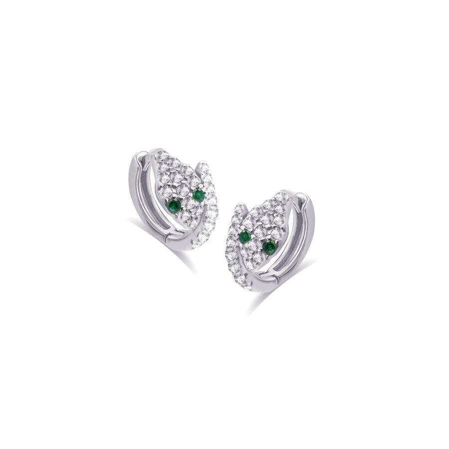 snake shape hoop earrings. - Image 3