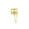 earcuff with dangling chain.