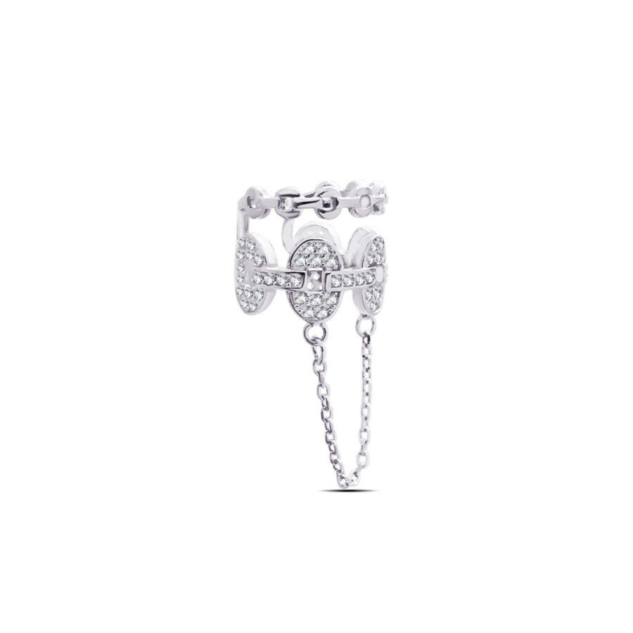 earcuff with dangling chain. - Image 2