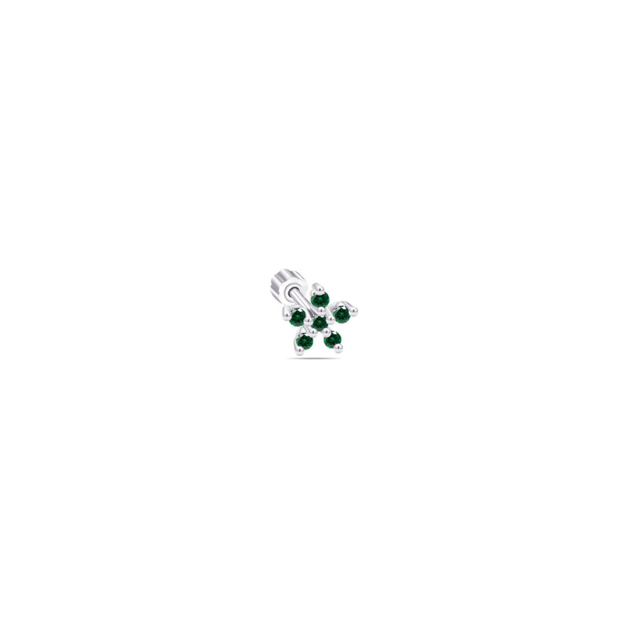 5 mm flower shape flatback earring. - Image 5