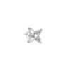 flower shape with pear and round stones.
