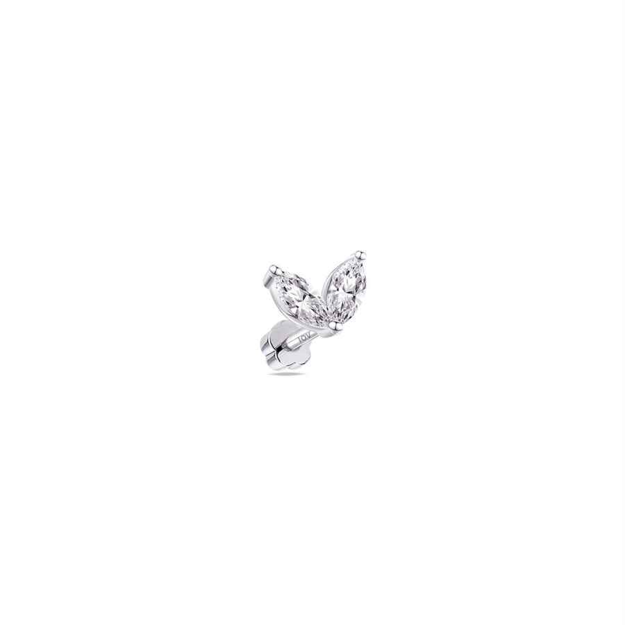 two marquise stones flat back earring. - Image 4