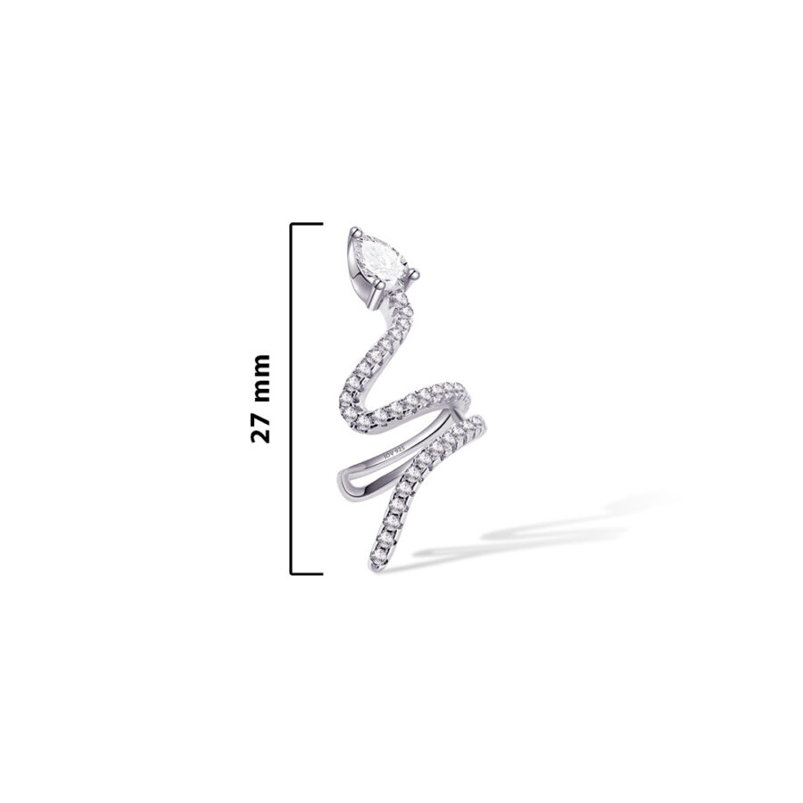 snake shape earcuff. - Image 2