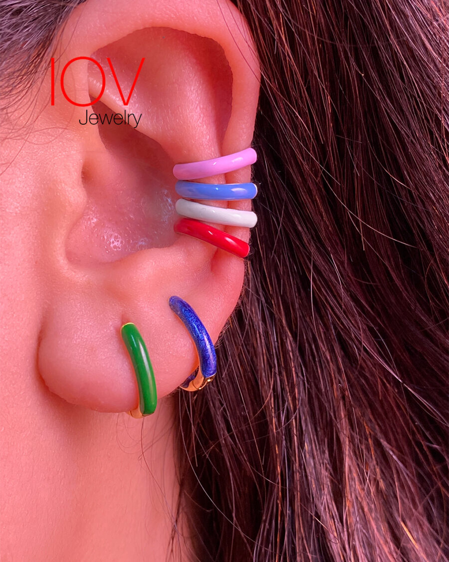 enamel earcuffs.