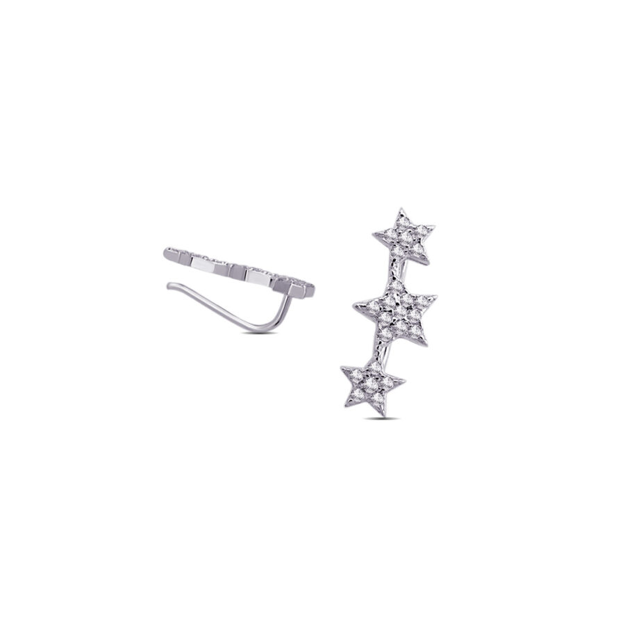 three stars climber earring.