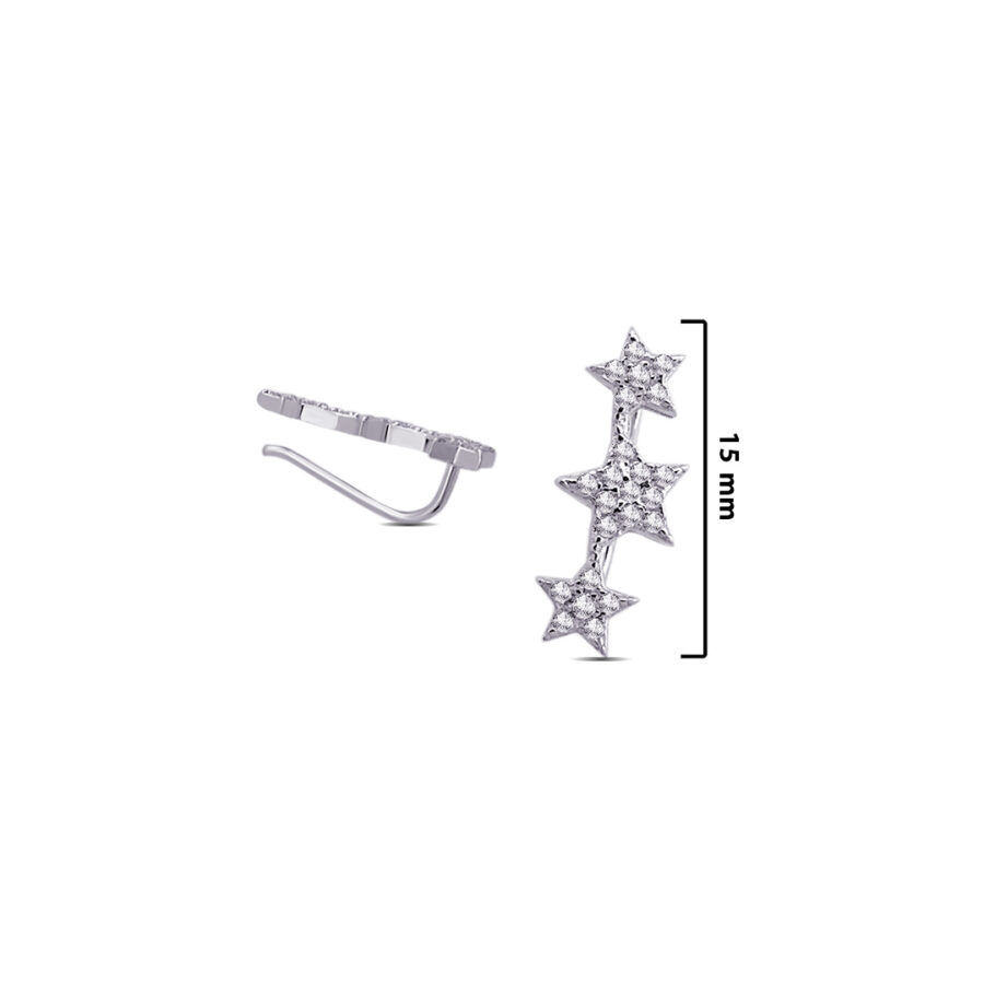 three stars climber earring. - Image 2