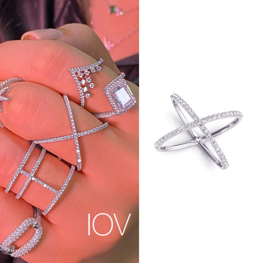 X shape ring.