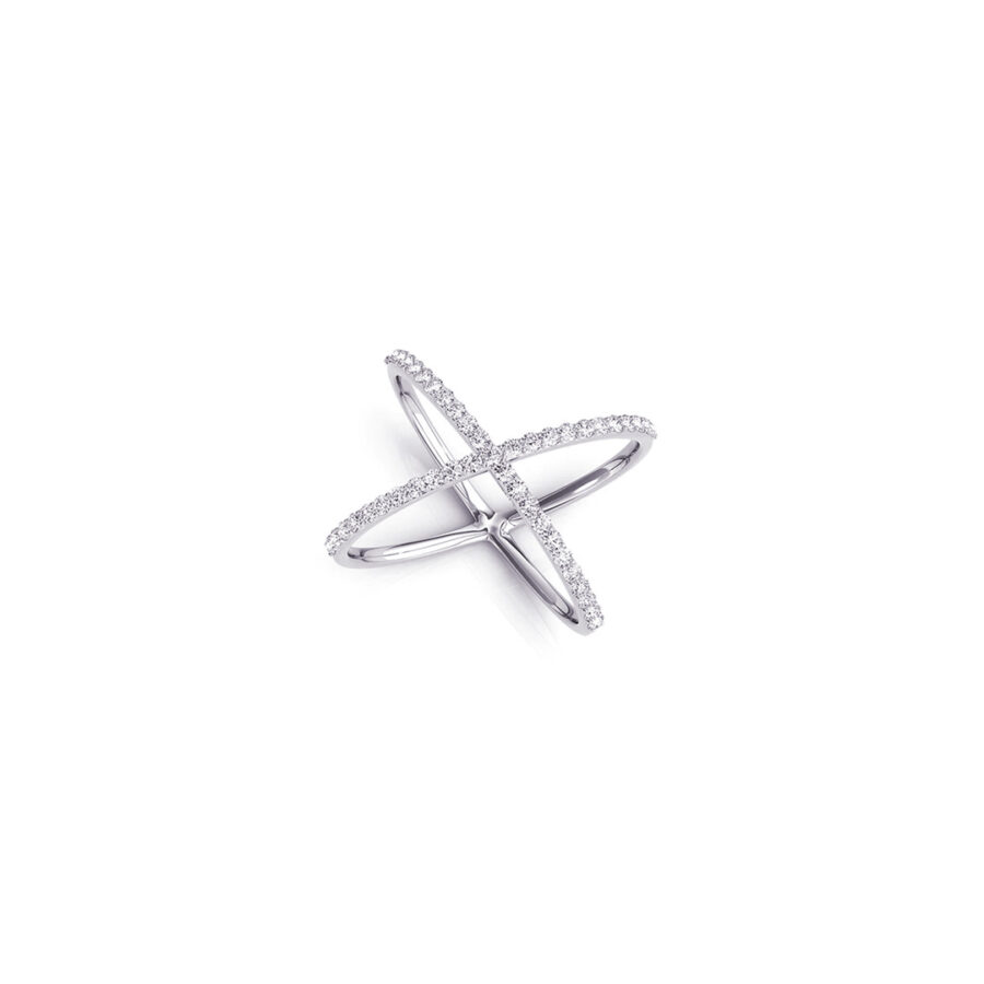 X shape ring. - Image 2