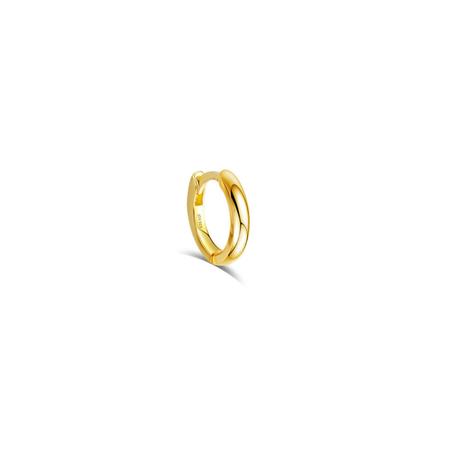 8mm plain hoop earring. - Image 4