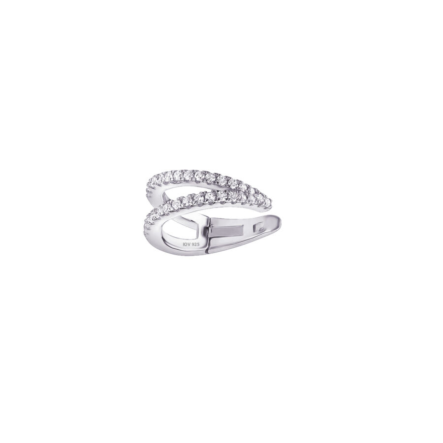 Double line CZ earcuff.