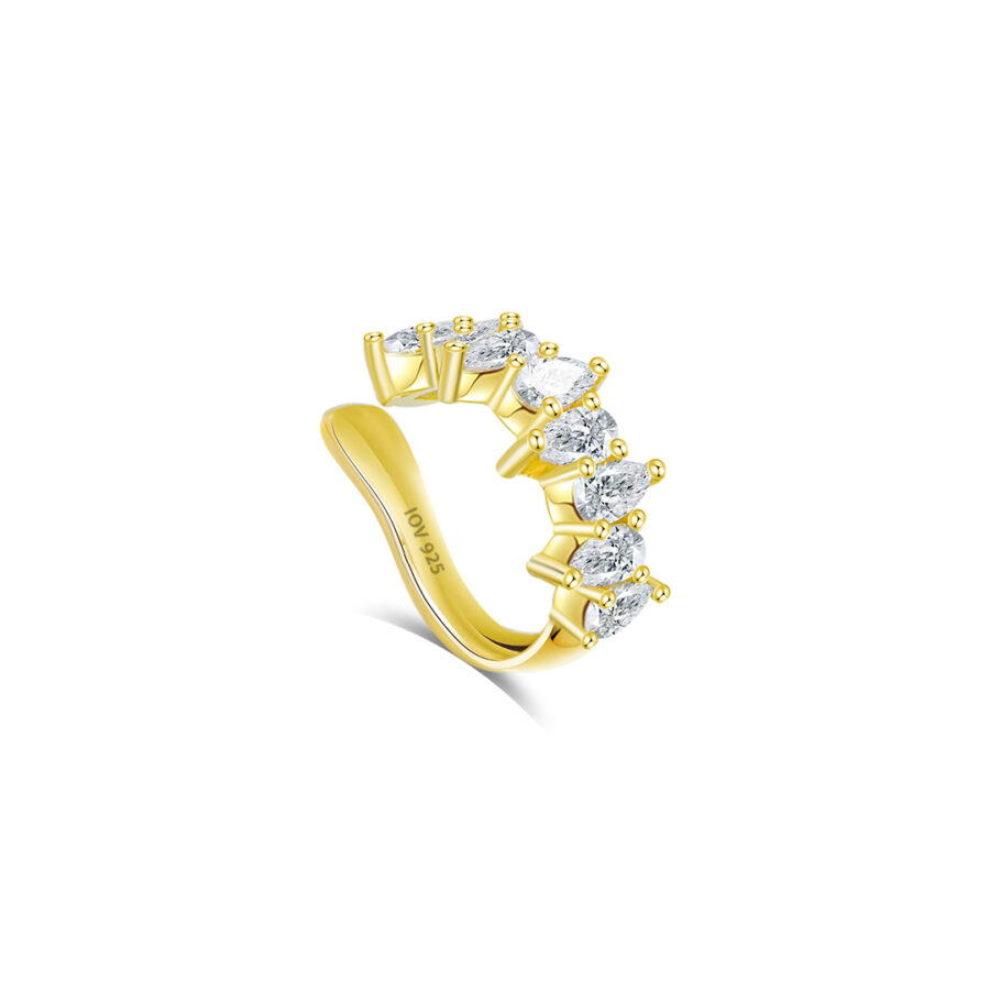 pear shape stones earcuff. - Image 3