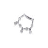 CZ in bezel setting chain ring.
