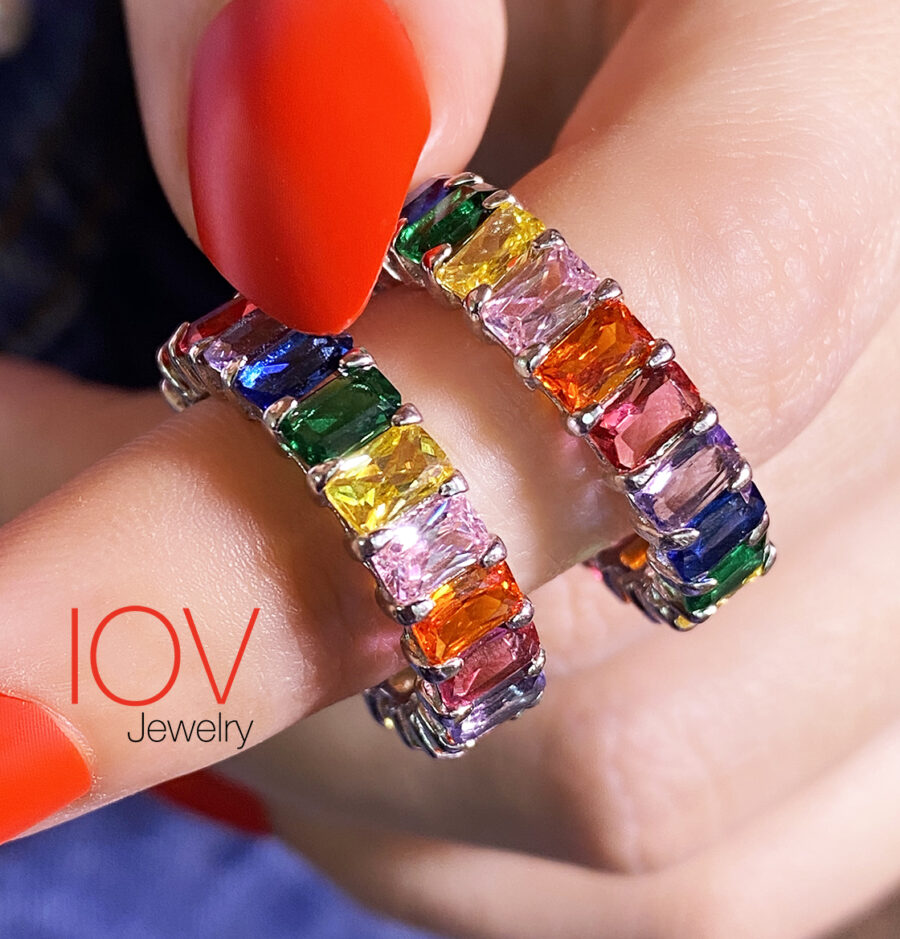 Rainbow eternity band. - Image 3
