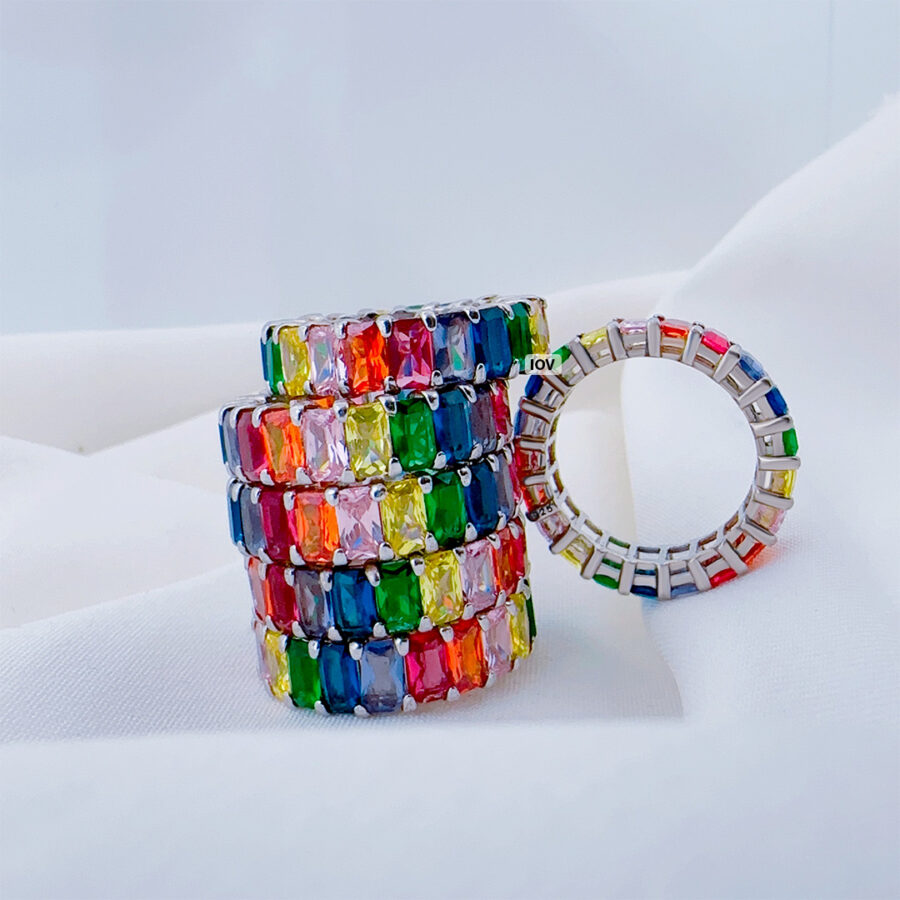 Rainbow eternity band. - Image 2