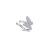 Butterfly shape earcuff with CZ stones.