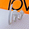 CZ three lines and two stars earcuff.