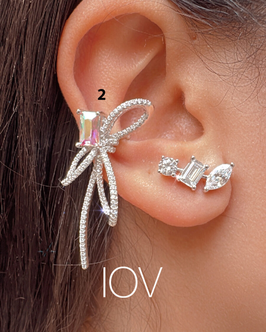 ribbon shape earcuff. - Image 3