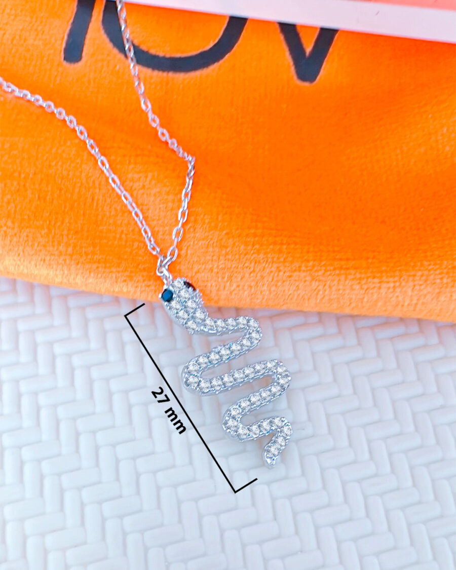 snake shape necklace. - Image 2