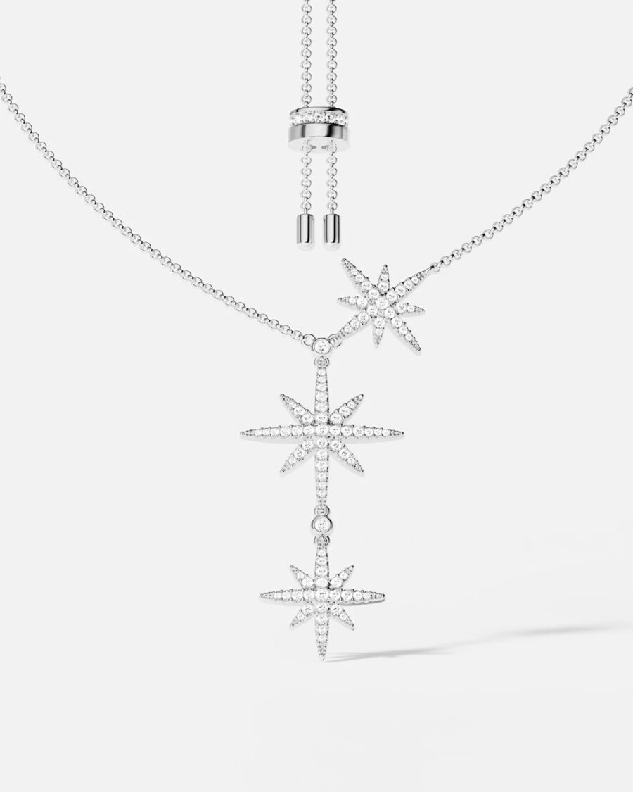adjustable length stars necklaces. - Image 3